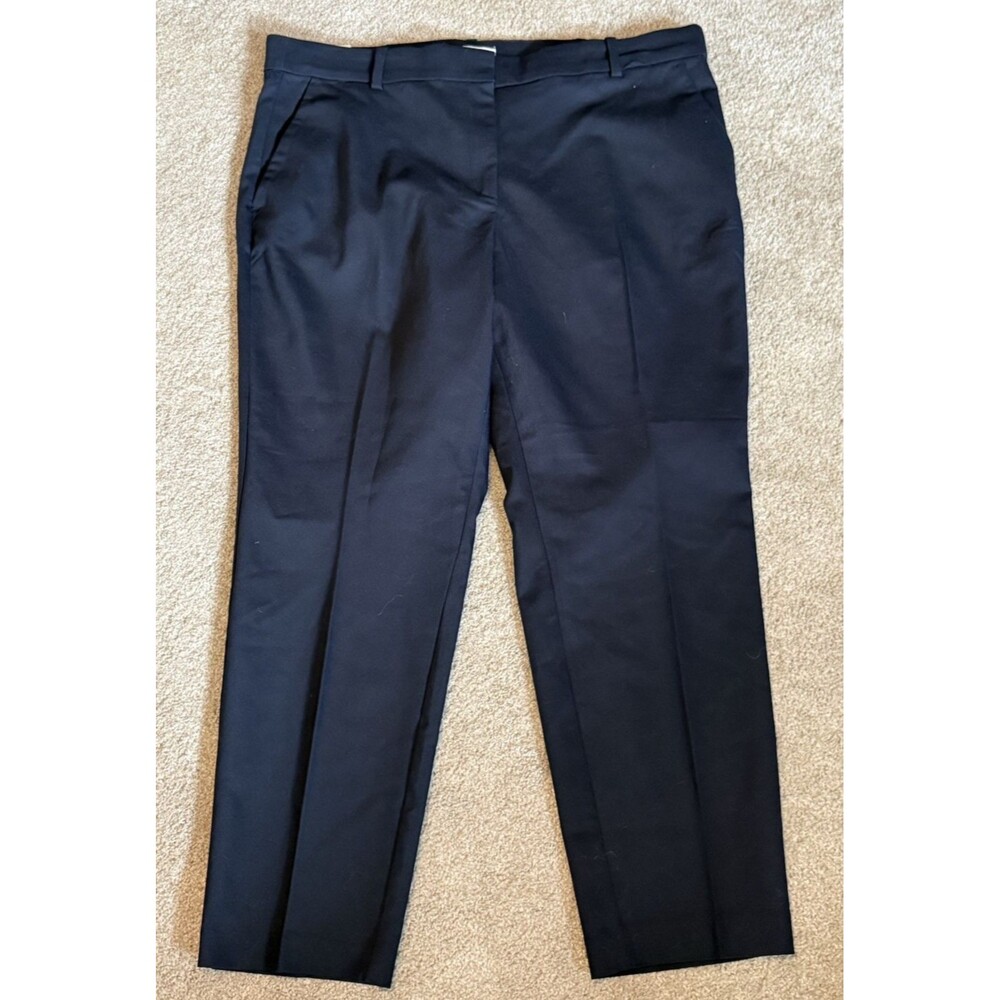 H&M Women's Size US 18 Navy Blue Slacks Trousers Work Ankle Length NWT